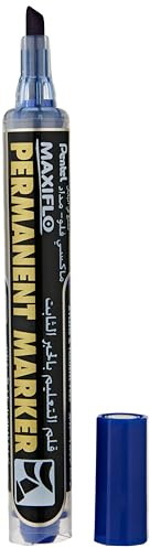 Pentel 737769 Permanentmarker Maxiflo Keilspitze, blau