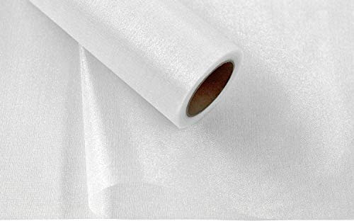 Creativery 9m Rolle Organza 16cm (weiß 029) // Tischläufer Deko Stoff Band Hochzeit Tisch Schleifenband Floristik