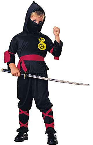 Fancydressfactory - Disfraz de ninja para niño, talla M (881900M)
