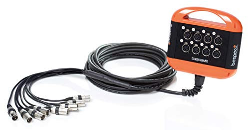 BESPECO XTRA800L10 - Stage box 8 XLR F - 10 mt - Schermi a contatto