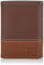 Timberland Men's Leather Trifold Wallet with Id Window Tri-Fold, Brown/Tan, One Size