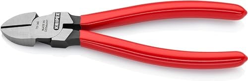 Knipex Tronchese Laterale per Meccanica Bonderizzata Nera, Rivestiti in Resina Sintetica 160 Mm 70 01 160