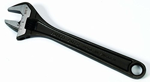 Bahco 8072 R US Adjustable Wrench, 10-Inch, Black