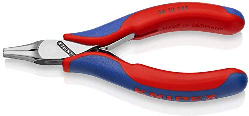 KNIPEX Elektronik-Bestückungszange mit Mehrkomponenten-Hüllen 130 mm, 36 12 130