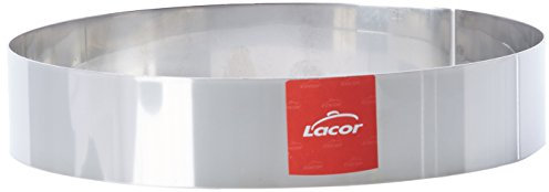 Lacor 68420 Emporte-Pièces Cercle à Mousse 20 x 4 cm 18 / 10, Argenté