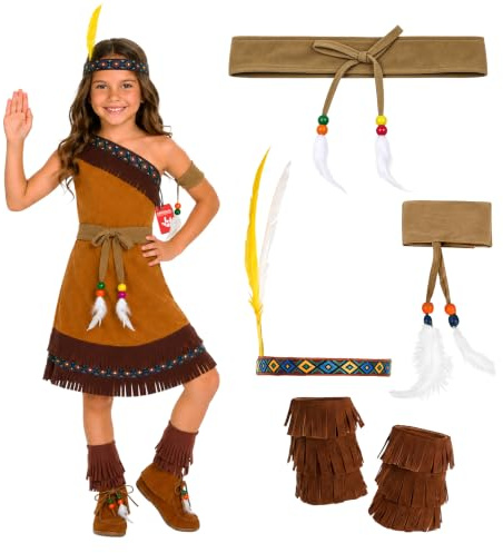 Fun Shack, Native American Costume Kids, Halloween Costume, M
