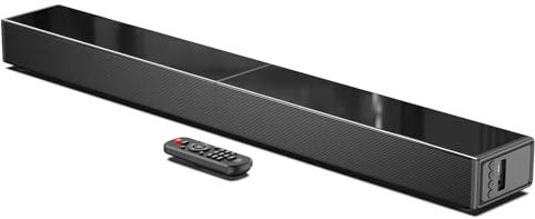 Barra de Sonido BDS Alto con subwoofers Integrados, Bluetooth con conexión HDMI ARC, óptica y Jack, Potencia 80w, Mejora la claridad de Voz