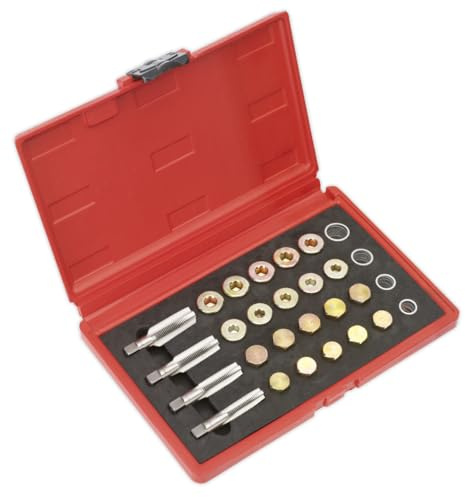 Sealey VS660 Drain Plug Thread Repair Set, Multicoloured