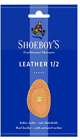 Shoeboy's Leather 1/2 - Lederhalbsohle zum Größenausgleich - Größe 37/38, 1 Paar