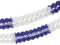PAPSTAR Großraumgirlande, Papier Ø 16 cm 10 m blau/Weiss schwer entflammbar