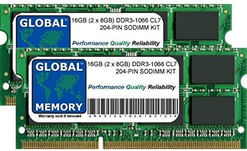 16GB (2 x 8GB) DDR3 1066MHz PC3-8500 SODIMM MEMORY RAM KIT COMPATIBLE WITH INTEL IMAC 27 i5 2.66GHz/i7 2.8GHz (LATE 2009)