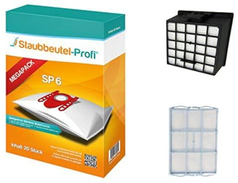 10 Staubbeutel + 1 HEPA-Filter + 1 Motorschutz geeignet für Siemens VSZ 3 Serie Z 3.0 von Staubbeutel-Profi®