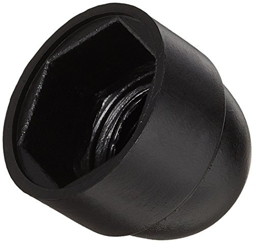 100 Sechskant Schutzkappen M6 SW10 Schwarz Abdeckkappen