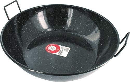 Garcima - Sartén Doble Honda Con Asas Esmaltada 55 cm.