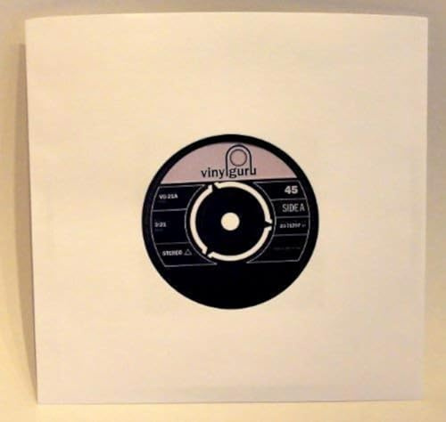 20 x 7 inch Vinyl Record 45RPM Single White Paper Sleeves Covers