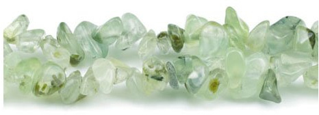 Grade A Natural Prehnite Gemstone Beads - Green, 5-8mm Smooth Chips - Long Strand of 200+ - Authentic Tanzanian Stones for Jewellery Making, 1mm Hole