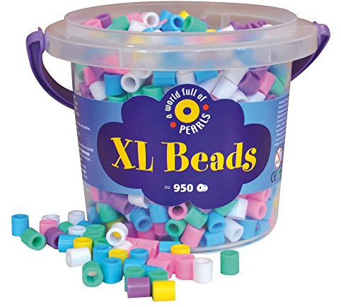 Playbox - XL Beads in Bucket (Pastel) - 950 pcs (PBX2456208)