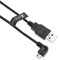 Keple Right Angle Micro USB & Data Sync Charging Lead Cable Compatible with Tesco Hudl Tablet Compact, Google Nexus Acer Iconia | 1M / 3.2FT