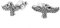 NKlaus PAAR 925 STERLING SILBER Keltische Ohrstecker Hugin und Munin 7020