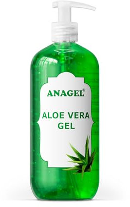 Aloe Vera Gel mit Pumpspender – Natürliche Behandlung für die Haut nach Sonne, Enthaarung, Rasieren etc. (500 ml)