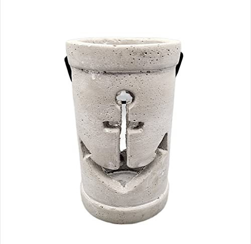 Garten Laterne Anker, Garten Leuchte, maritimer Teelicht Halter aus Beton