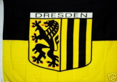Fahne Dresden Stadt Dresden Flagge Grösse 1,35x0,95m - FRIP –Versand®