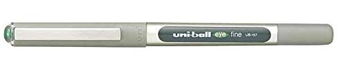 Pack of 12 x Liquid Ink Pens uni-ball Eye UB157 PTE Moy. 0.7 mm Green