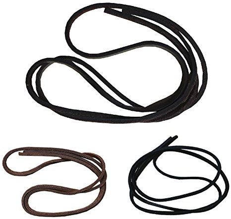 NETPROSHOP Schwarze Western Lederschnüre Strings für Trense (1 Meter), Farbe:Braun