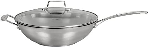 Scanpan 71303200 Wok mit Deckel - Impact, 32 cm