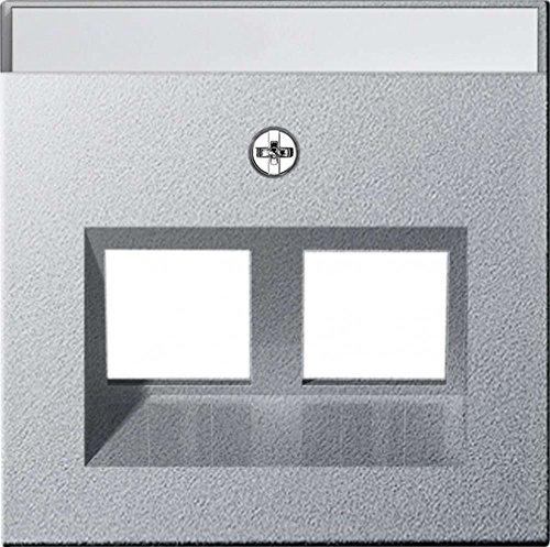 Gira 264026 Abdeckung BSF Modular Jack 30° 2-fach System 55, alu