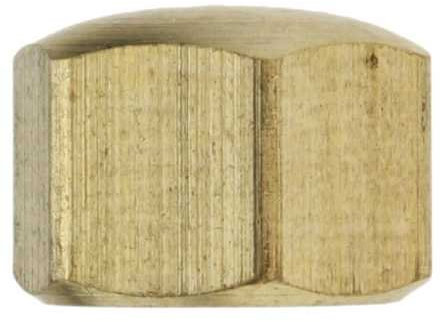 Reidl Hutmuttern niedrige Form M 12 DIN 917 Messing blank 10 Stück