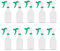 DCS Pack of 10 Plastic Water Spray Bottles for Cleaning 750ml – Hand Trigger Empty Spray Bottles for Gardening and Home Cleaning – Heavy duty Industrial Refillable Mist Spray Bottle (Green)