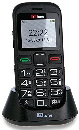 TTfone Jupiter 2 Big Button Pay As You Go Easy Simple Mobile Phone for The Elderly with SOS Emergency Button (O2 BUNDLE PAYG)