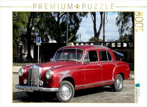 CALVENDO Puzzle Oldtimer Mercedes 180 in Havanna | 1000 Teile Lege-Größe 64 x 48 cm Foto-Puzzle für glückliche Stunden