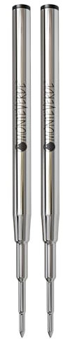 Monteverde Ersatzmine für Montblanc-Kugelschreiber, 2 Stück, Schwarz