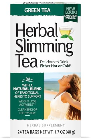 21st Century Health Care, Herbal Slimming Tea, Green Tea, 24 Tea Bags, 1.6 oz (45 g)
