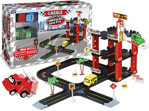 TEOREMA BURAGO GT61960 MINI GARAGE W / 2 VOITURES DE RETOUR