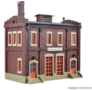 Vollmer H0 Radsatz-Dreherei - Modellbahngebäude - Industriebahnmodell - für Modellbahn-Enthusiasten & Industrie-Fans - Unisex - Kinder ab 15 Jahren