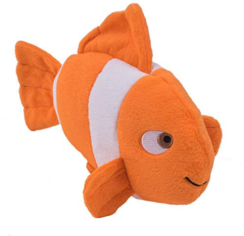 Petface (Seriously Strong by Petface) Plush and Rubber Fish Dog Toy, Orange