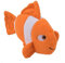 Petface (Seriously Strong by Petface) Plush and Rubber Fish Dog Toy, Orange