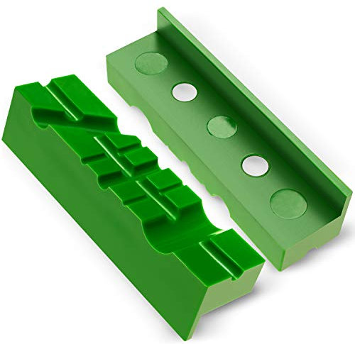 Mission Automotive Vise Soft Jaws/Vice Jaw Pads - Magnetic - 4.5 Inch Length, Multi-Groove Design, Durable TPU Rubber Covers - Fit Wide Array of Vises/Vices and Blocks (4 5 6 in)