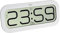 TFA Dostmann Digitale Wanduhr mit Stundenschlag Bim Bam, 60.4514.02, Funkuhr mit 5 verschiedenen Stundenklängen (Big Ben, Vogel, Kuckuck, Glocken, Klangschale), Weckfunktion, LED-Display, weiß
