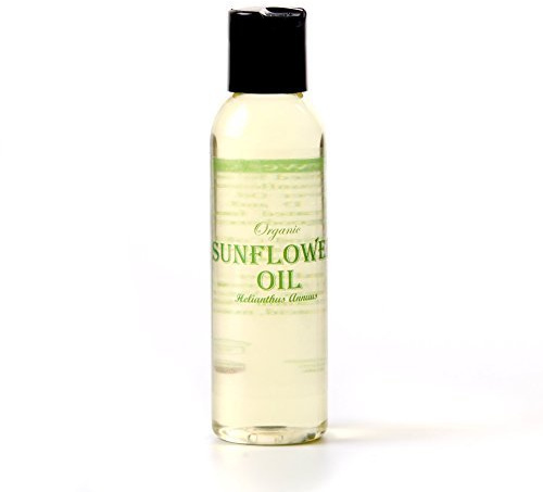 Mystic Moments | Organic Sunflower Carrier Oil | 125ml | Helianthus annuus seed oil for massage, skincare, haircare and essential oil blending.