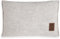 KNIT FACTORY - Uni Zierkissen - Rechteckige Sofa Kissen - Beige - Gestrickter Dekokissen - Couchkissen - 60x40 cm - Kissenbezug mit Füllung und Bezug