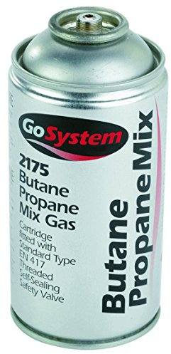 GoSystem Butane/Propane (70:30) Mix Gas Cartridge - Silver, 170 g