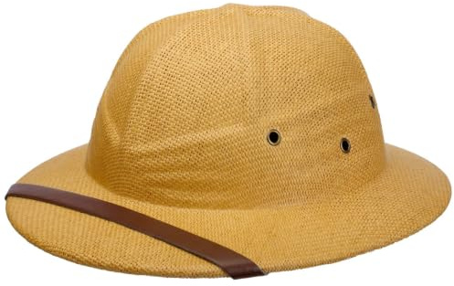 Conner Bendigo Pith Helmet Women/Men - Straw hat Summer with Leather Trim Spring-Summer - One Size Nature