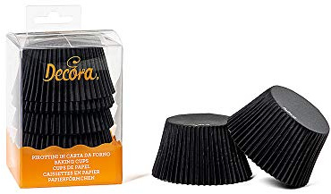 DECORA 0339644 PAPIERFÖRMCHEN SCHWARZ 55 X 45 MM 60ST