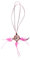 Dreamcatcher Kette Traumfänger Halskette Auto Deko Rosa Pinke Federn (länge verstellbar)