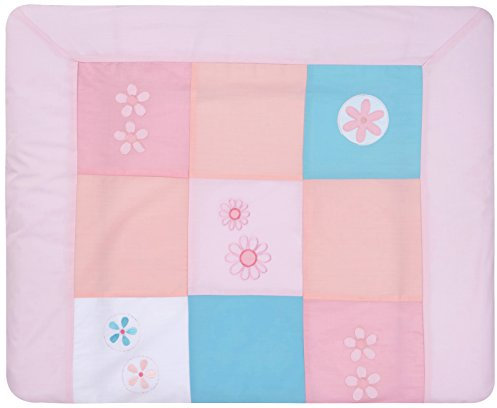 Alvi 330185732 Wickelauflage mit Bezug Flower Patch, rosa