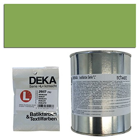 CREATIV DISCOUNT NEU Textilfarbe/Batikfarben/Stoff-Färbefarben, Serie L, 10g, Hellgrün